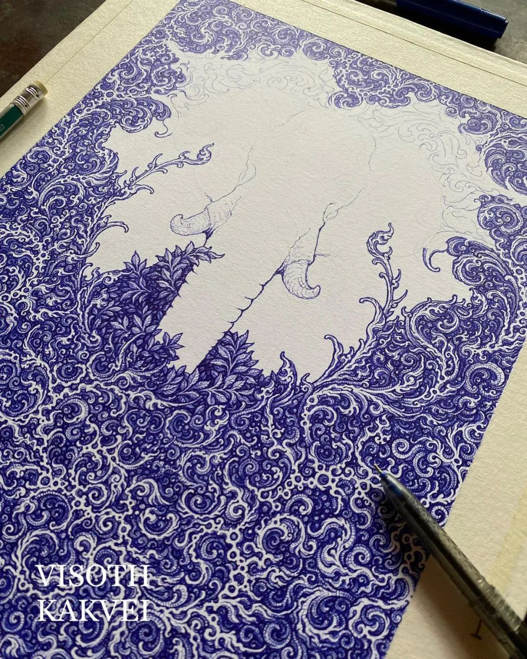 简单治愈强迫症画,让密集恐惧症非常难受的画