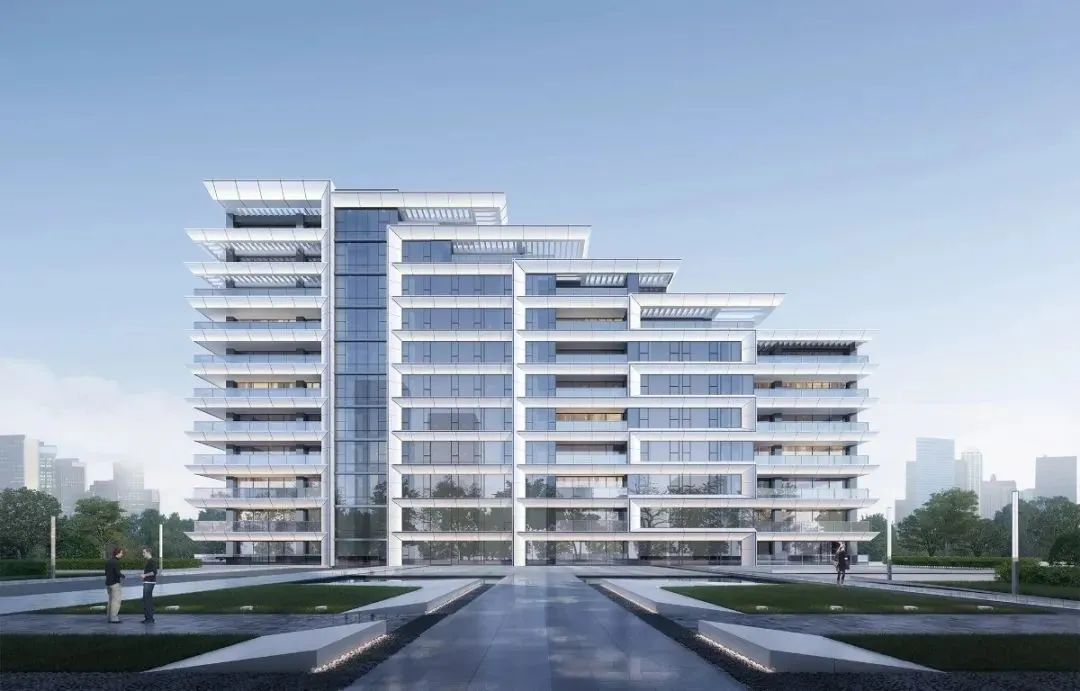 斜切转角楼梯立面施工图,建筑立面效果设计处理手法