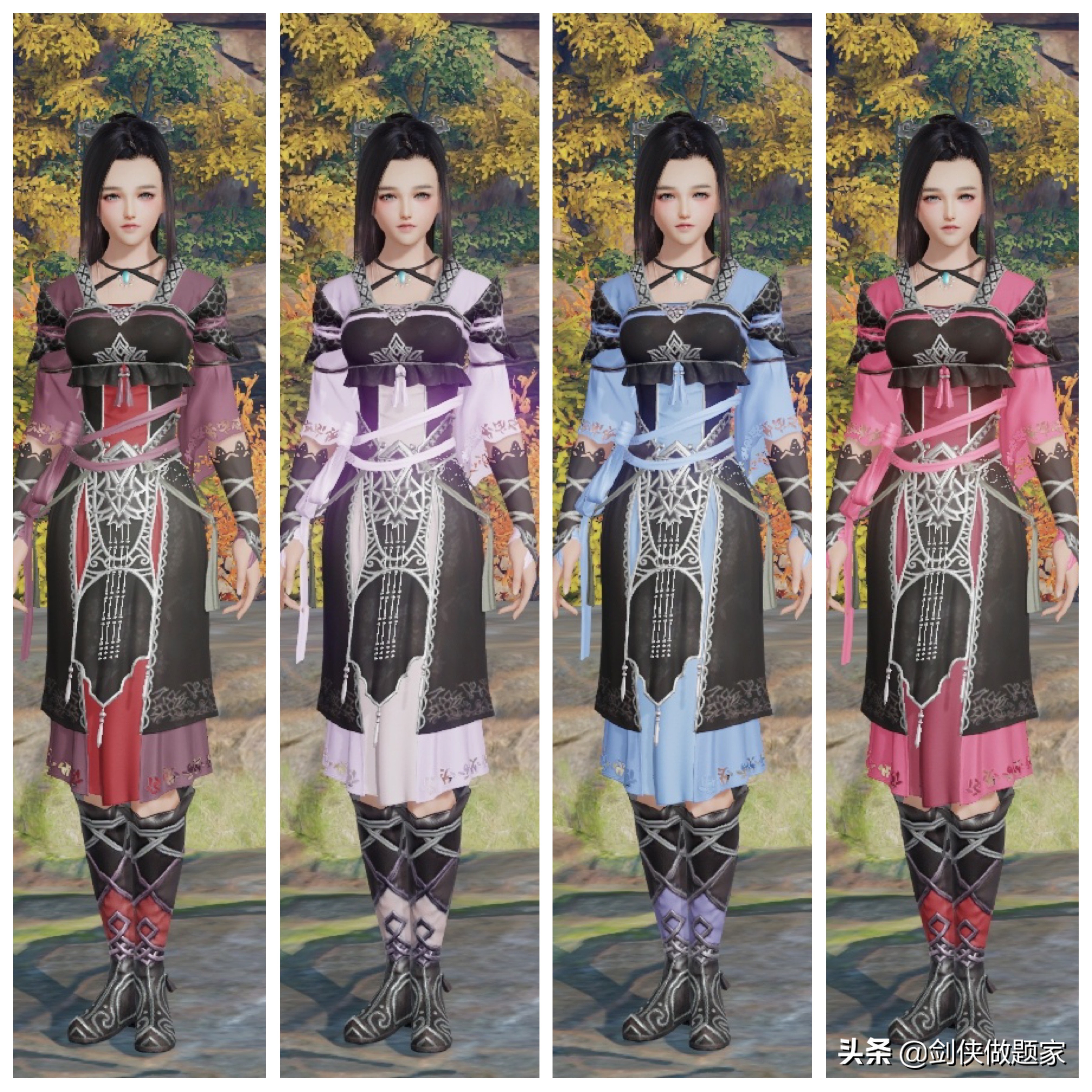 剑网3全职业校服大全,剑网三万花校服女