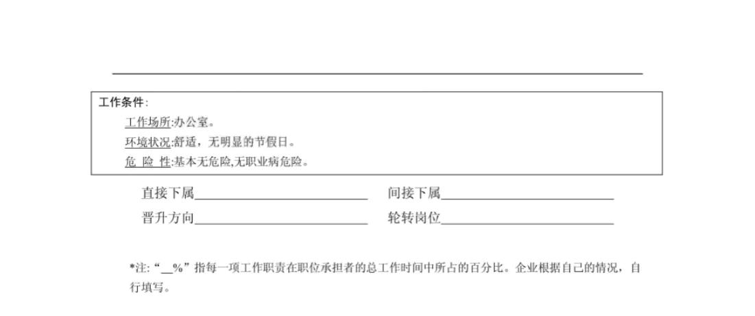 企业各部门岗位说明书与绩效考核,企业工作绩效指标考核明细