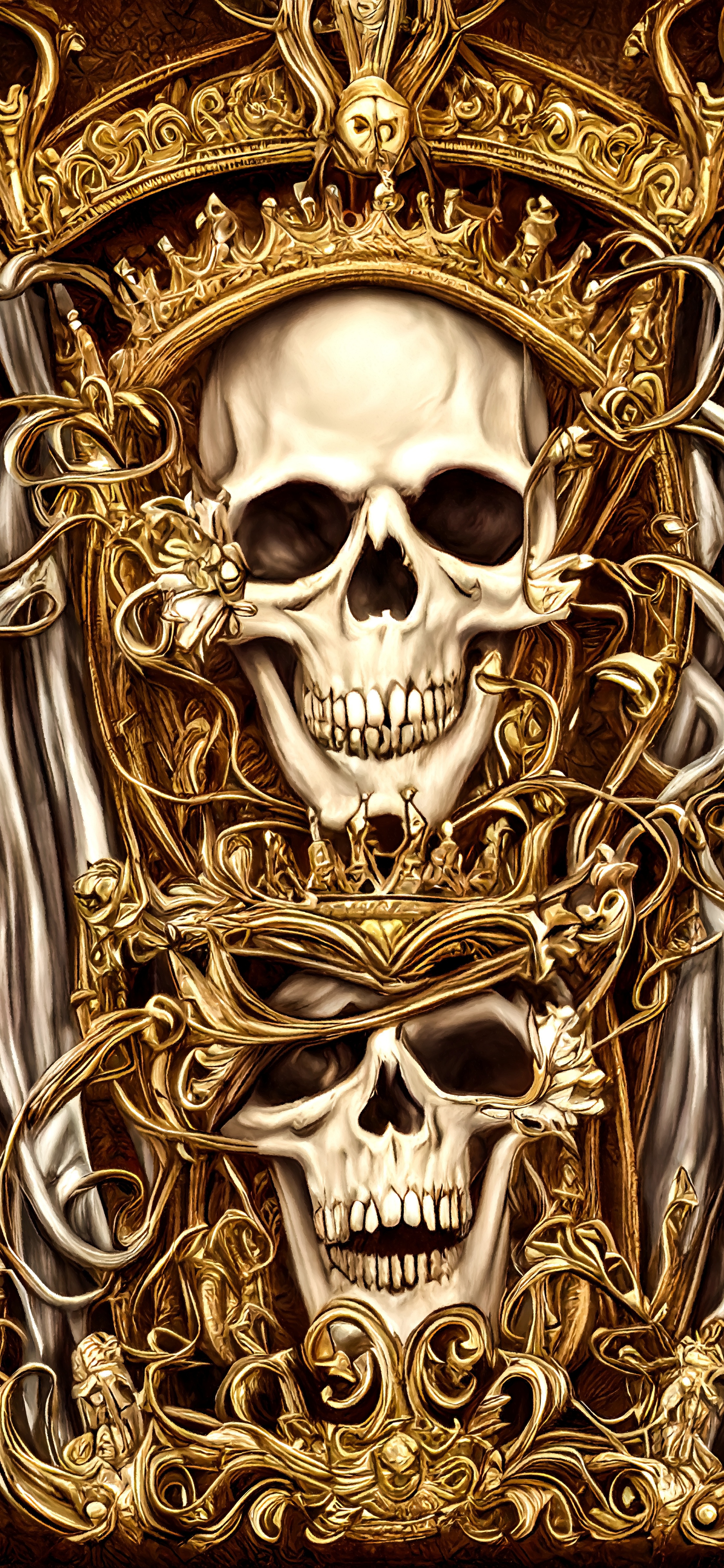 壁纸图集骷髅花,骷髅壁纸超清4k手机壁纸