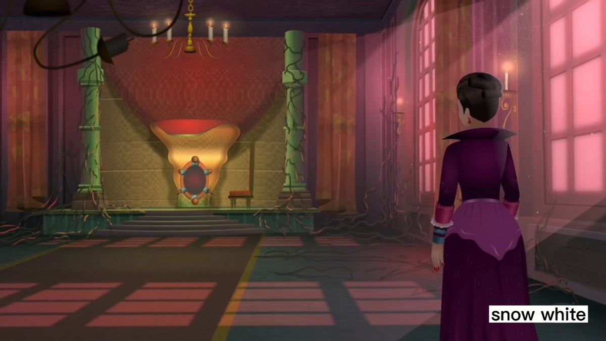 白雪公主中英绘本,格林童话故事绘本白雪公主