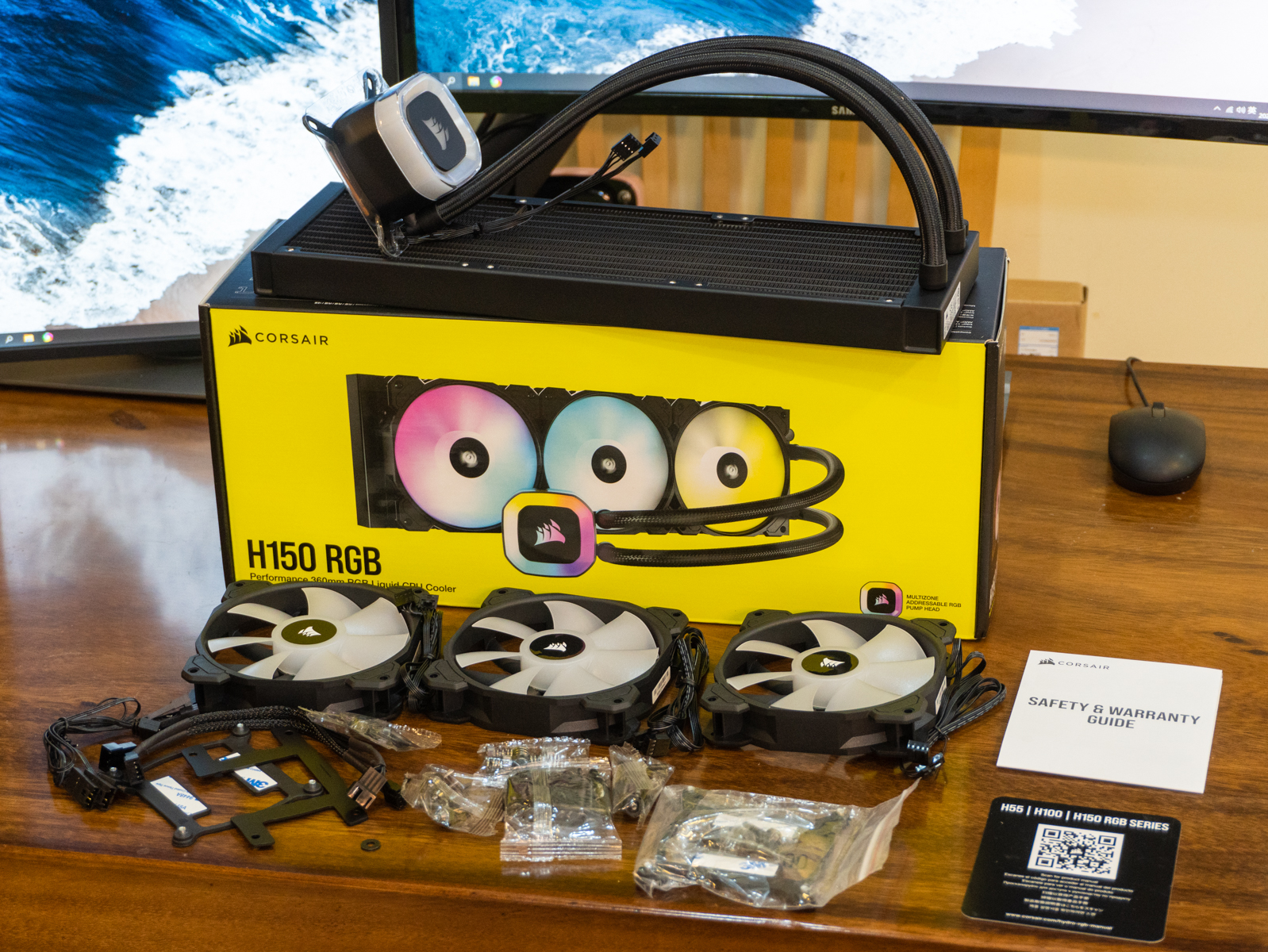 海盗船水冷散热器换新,海盗船h5sf水冷散热器