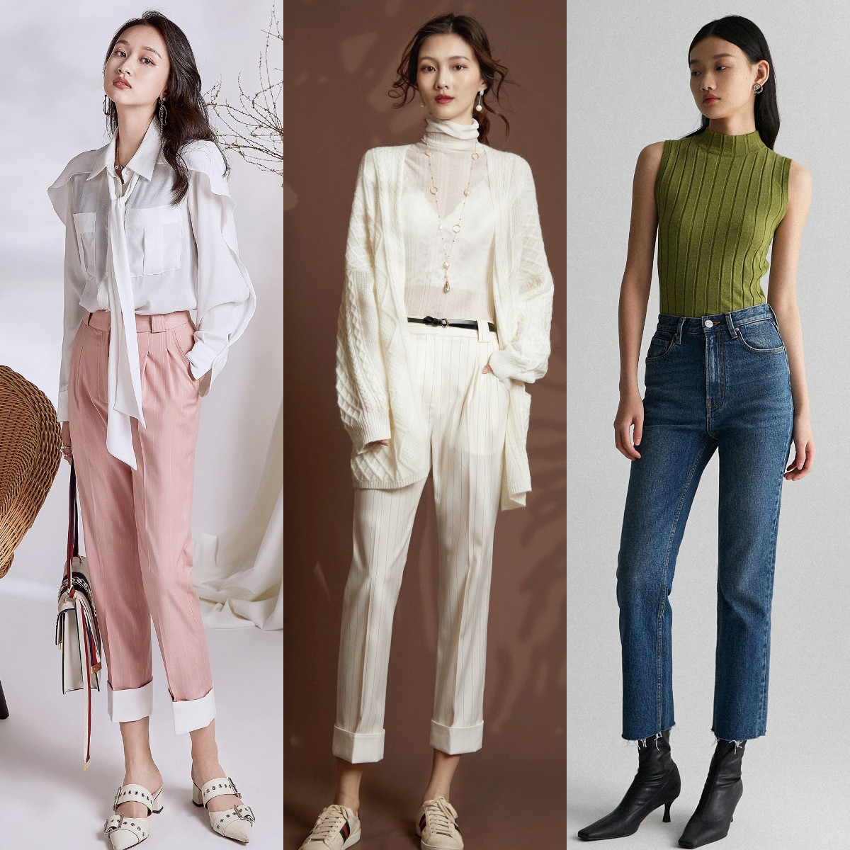 小个子显高百搭裤子分享,小个子穿什么裤子显个子高腿长