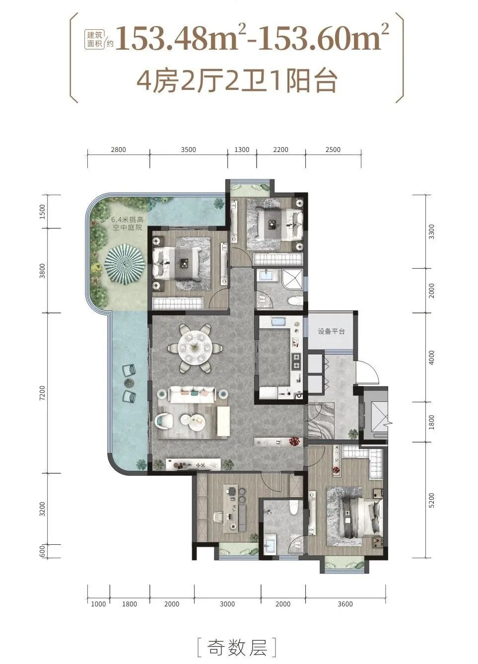125平方双阳台公认最好的户型合集,十大最佳双阳台户型图
