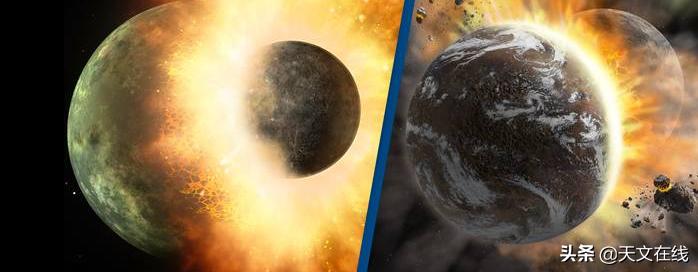 月亮是怎么形成的讲解视频,地球撞击月亮