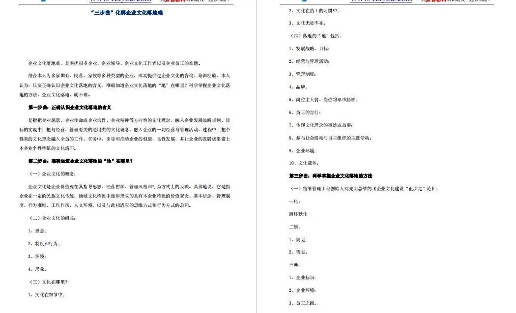 企业文化最全内容,企业文化实用手册大全