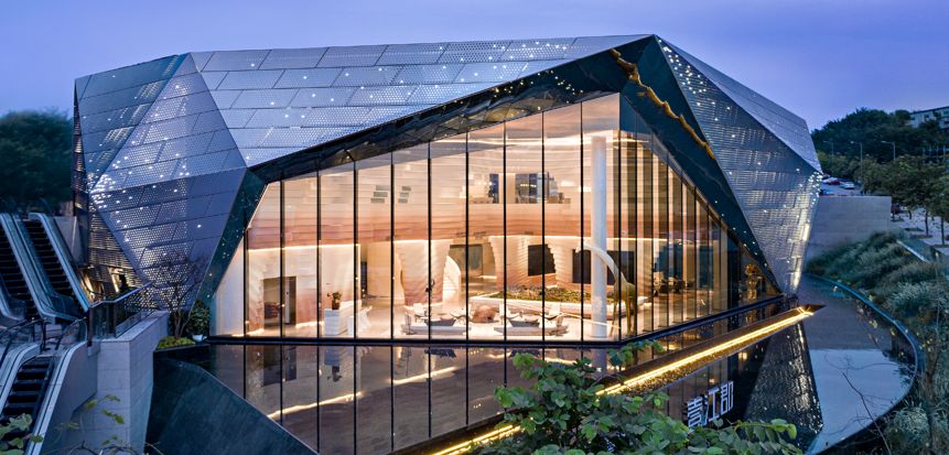 建筑玻璃外墙设计,高级玻璃外立面