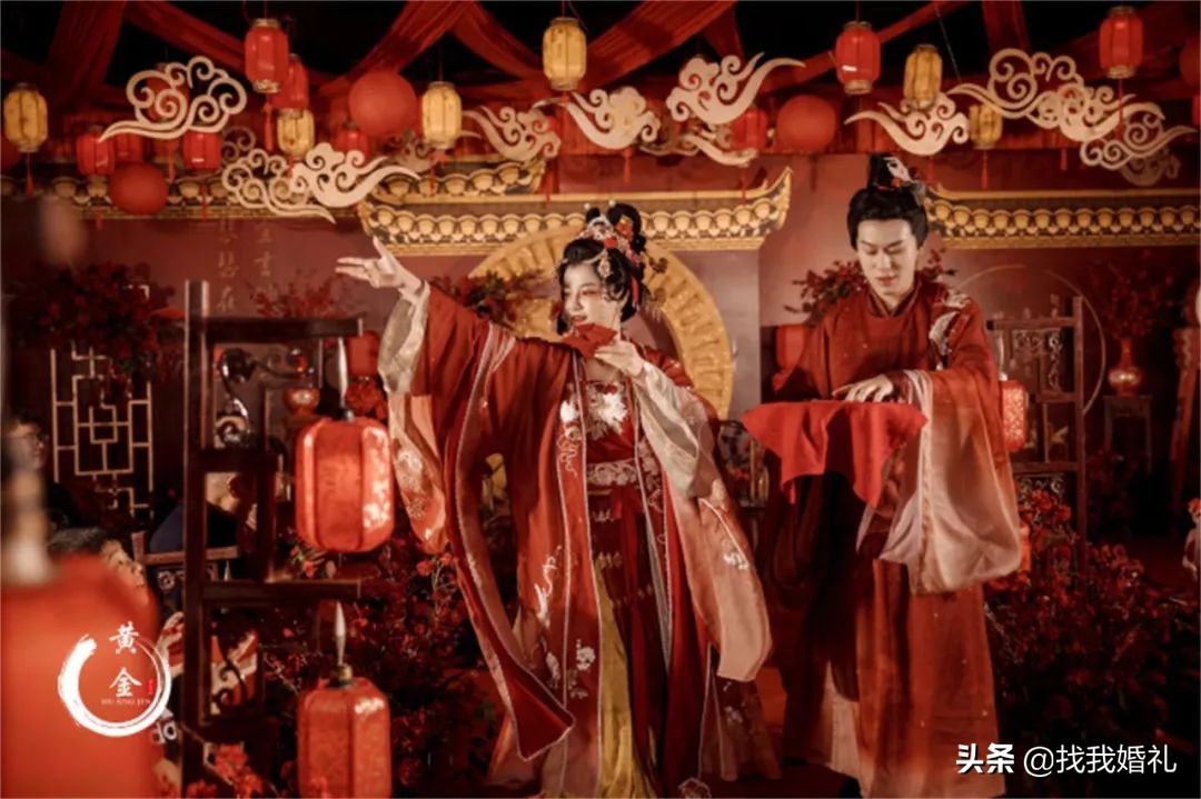 汉服婚礼到底有多好看,明制汉服婚服凤冠霞帔婚礼流程