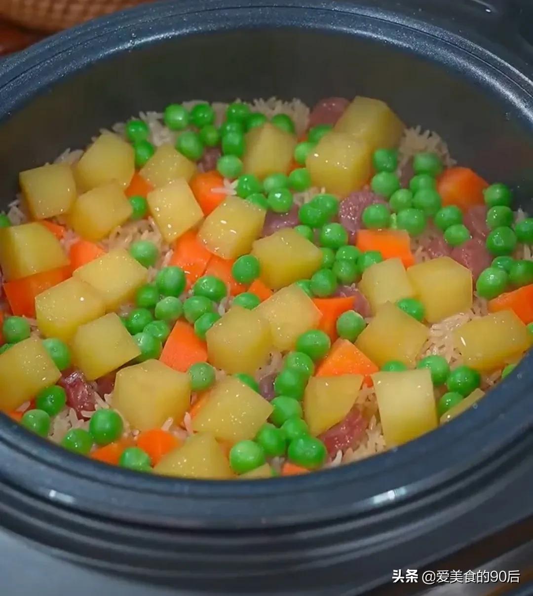 排骨米饭的做法懒人焖饭,米饭豆角懒人焖饭