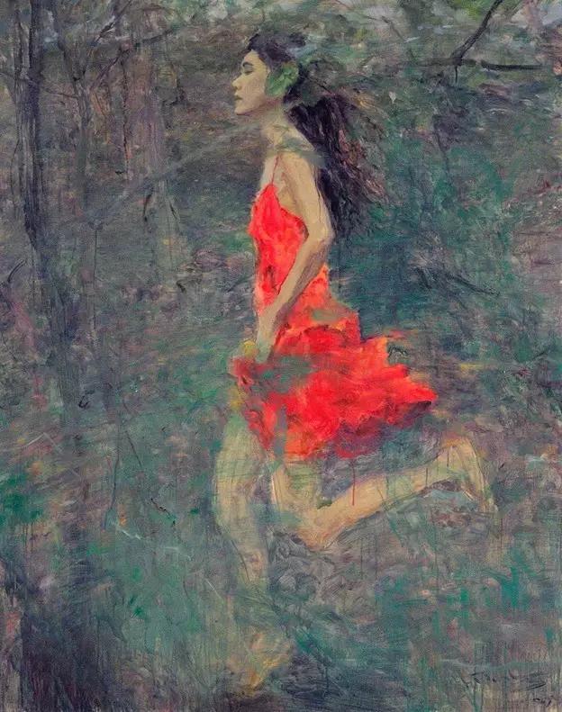 何多苓俄罗斯写生油画,何多苓油画2007