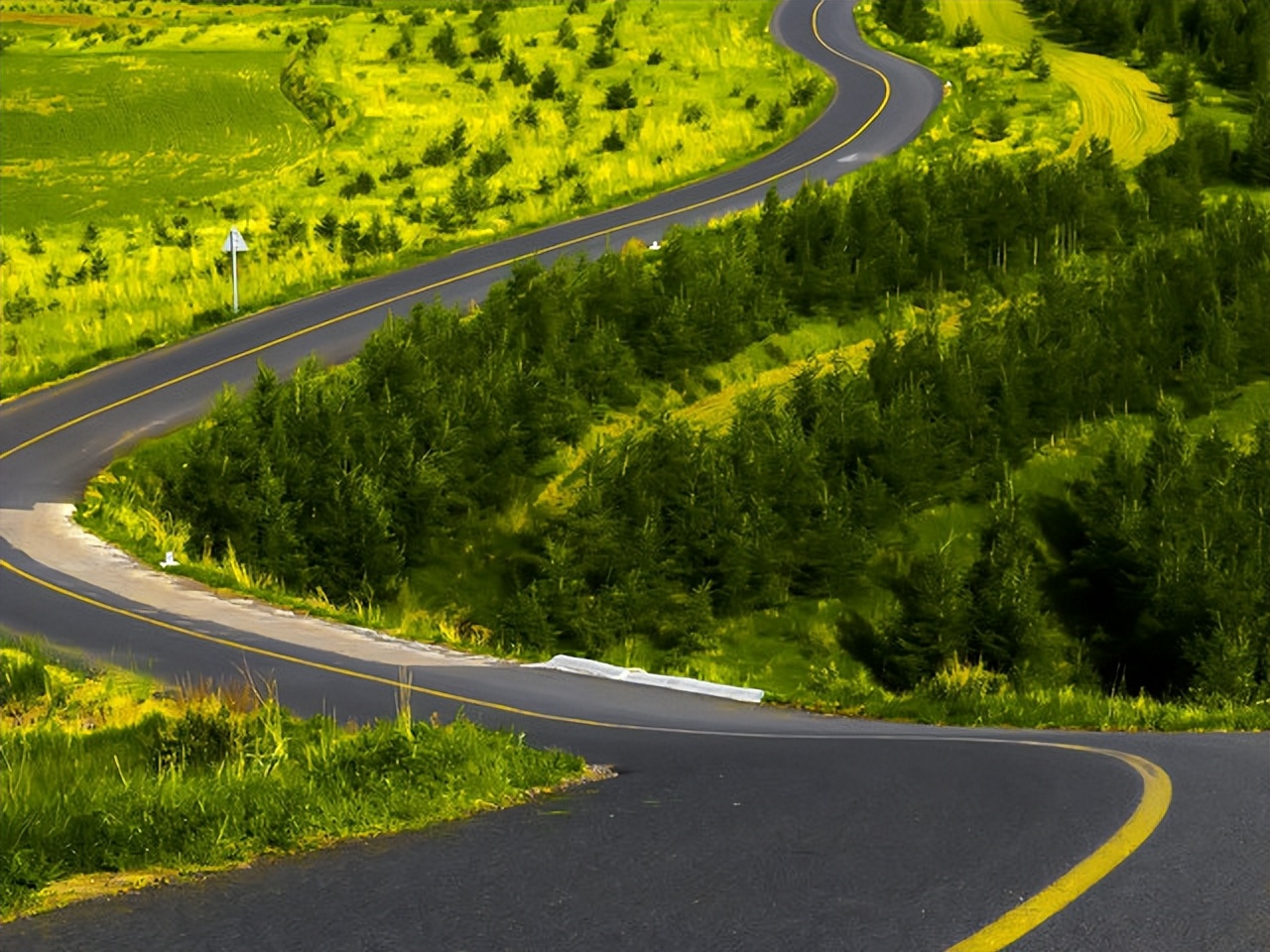 张北草原天路风景,张北草原天路路线