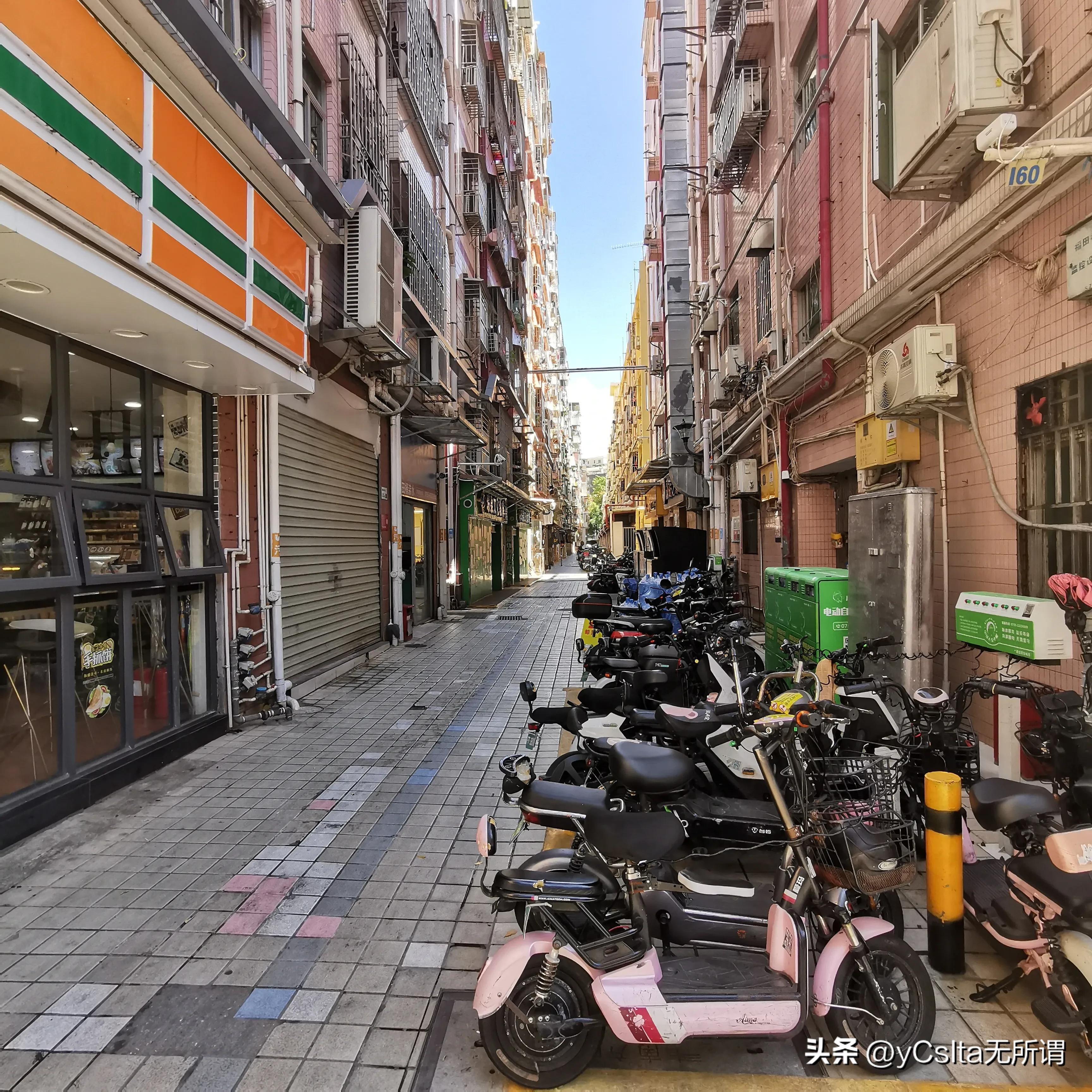 深圳福田村晚上小巷子上班的人,深圳福田村图片