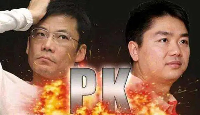 京东早年间与当当网进行竞争,当当入驻京东