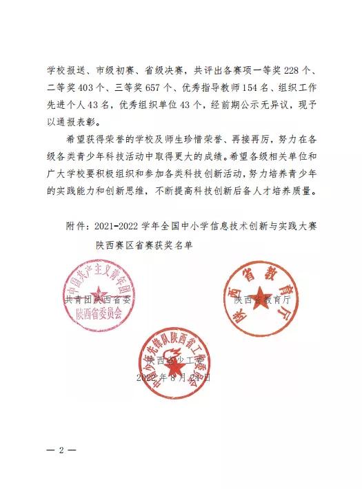 西安东仪中学,西安市科技创新大赛获奖名单小学