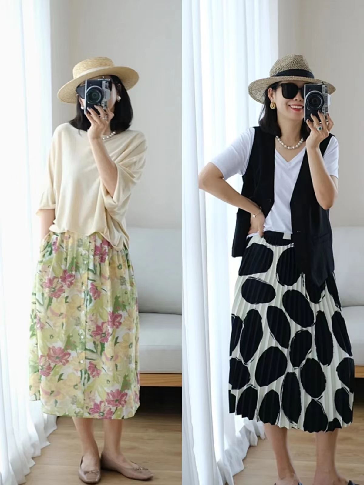 优雅女人帽子推荐,真正优雅的女人都选择连衣裙