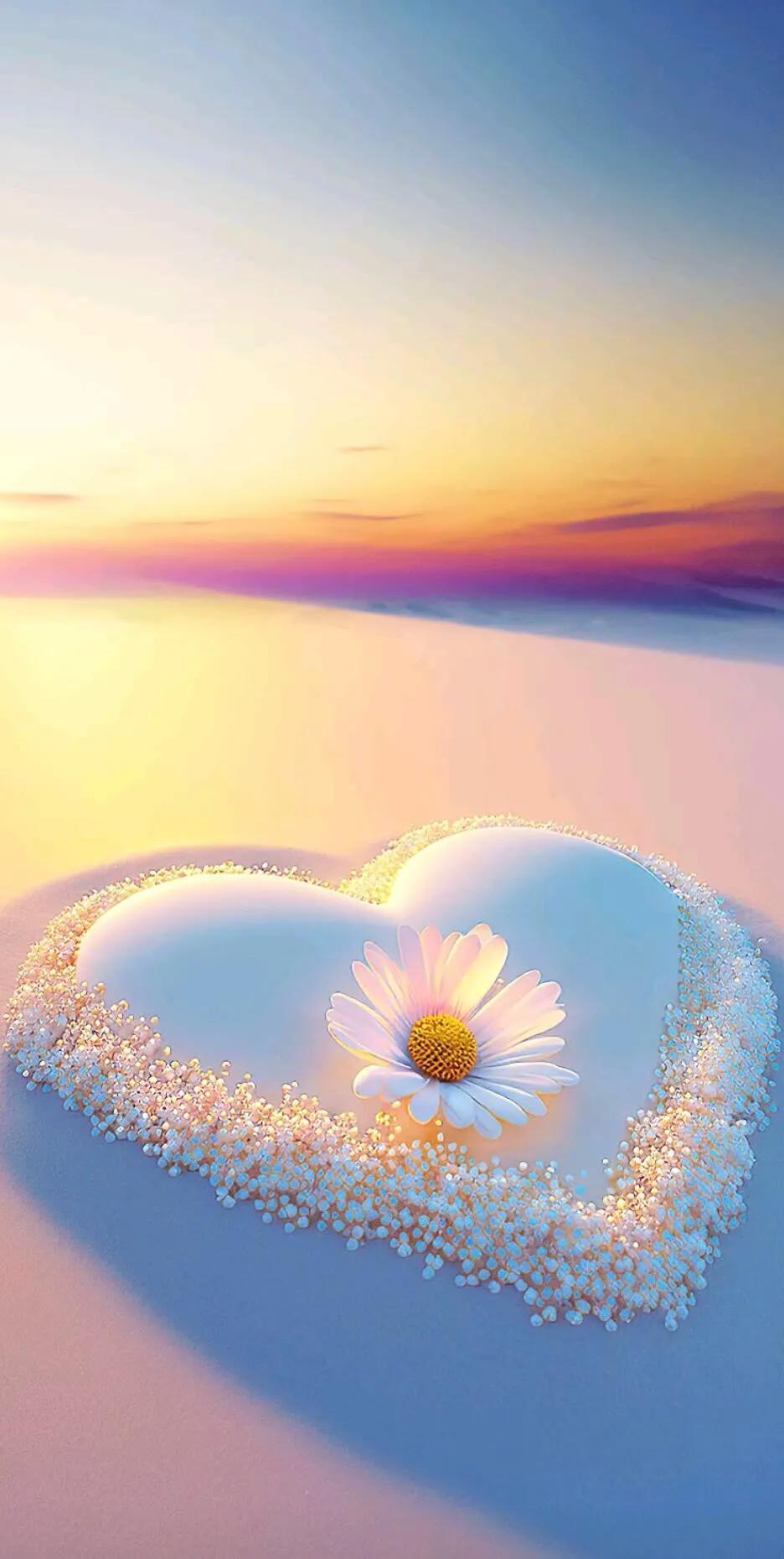 唯美心形壁纸高清图文,唯美爱心壁纸图片大全