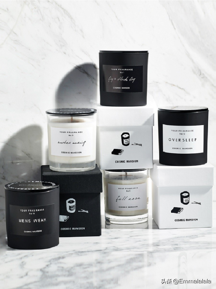 干净温暖的性冷淡风 韩国香薰蜡烛品牌Cosmic Mansion
