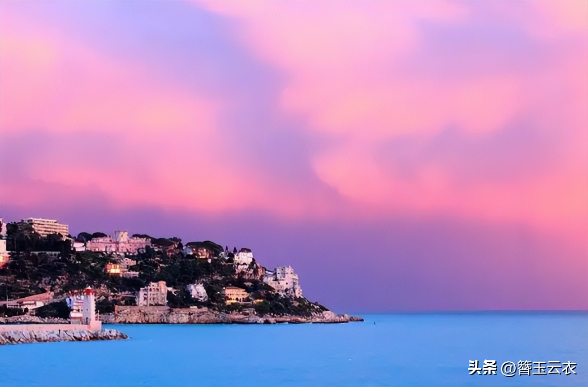 法国尼斯蔚蓝海岸旅游,法国尼斯地中海边