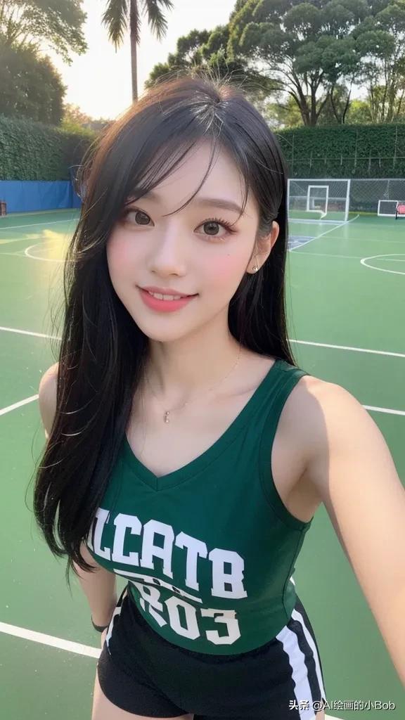 ai画打篮球女生图片,ai绘画女生打篮球教程