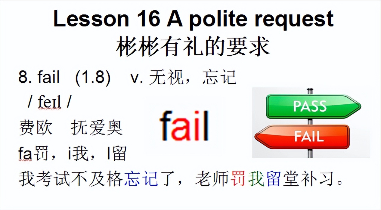 新概念二音标，Lesson16Apoliterequest彬彬有礼的要求