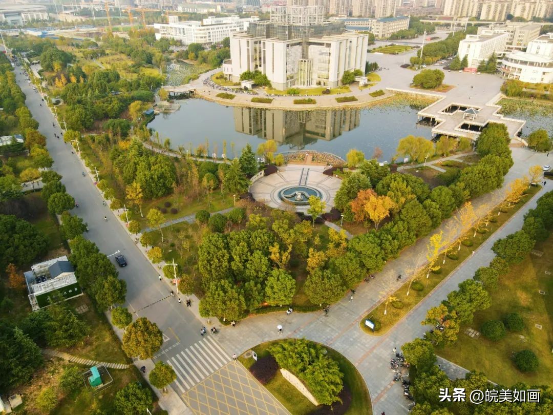 安徽大学好看的风景,高校最美秋景