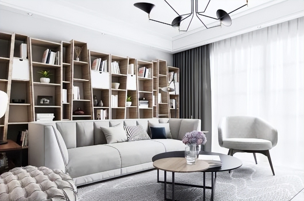 沙发墙怎么出效果不占空间,沙发背景墙太长如何在一边留白