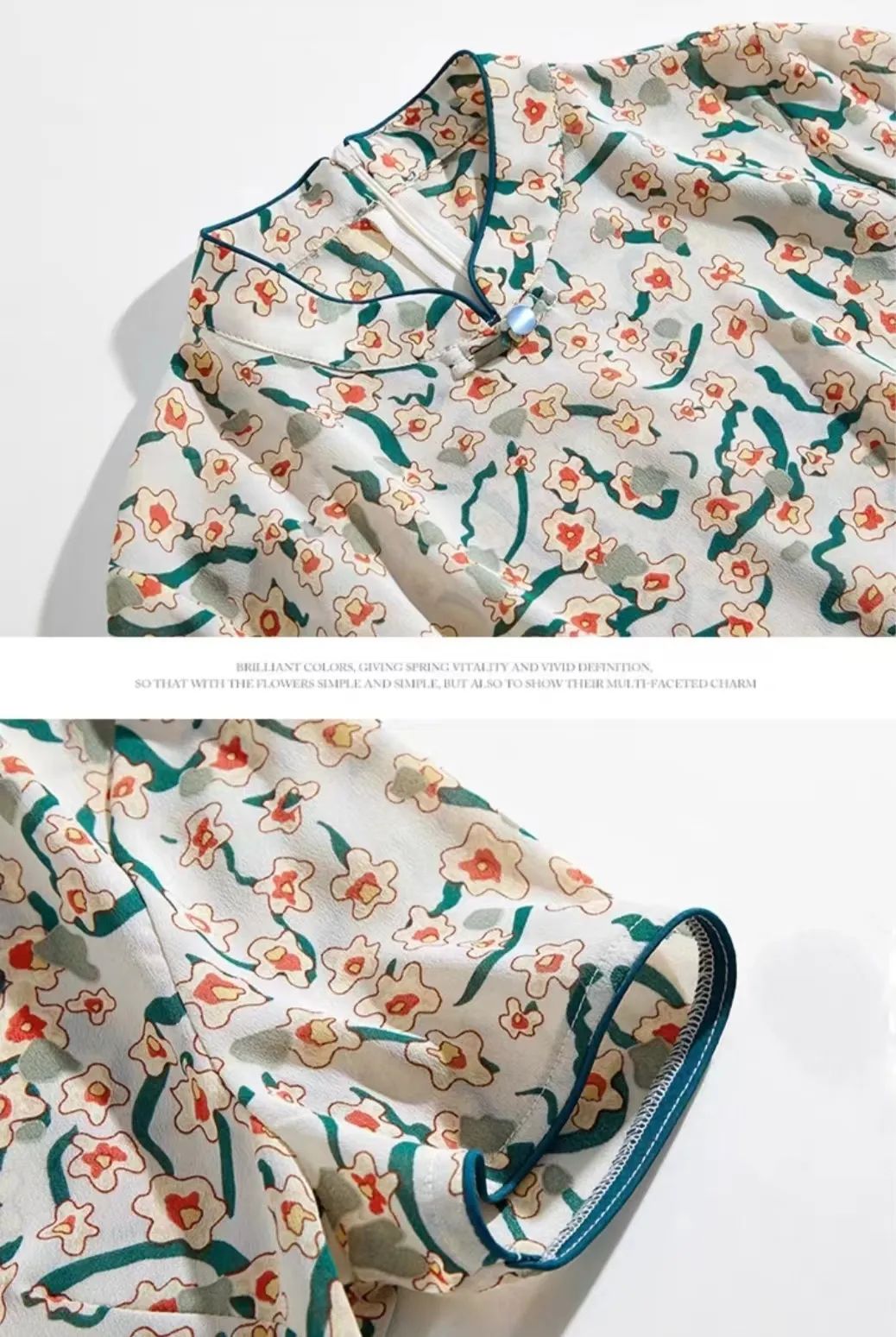 改良中式连衣裙裁剪图,改良中式连袖棉袍裁剪图