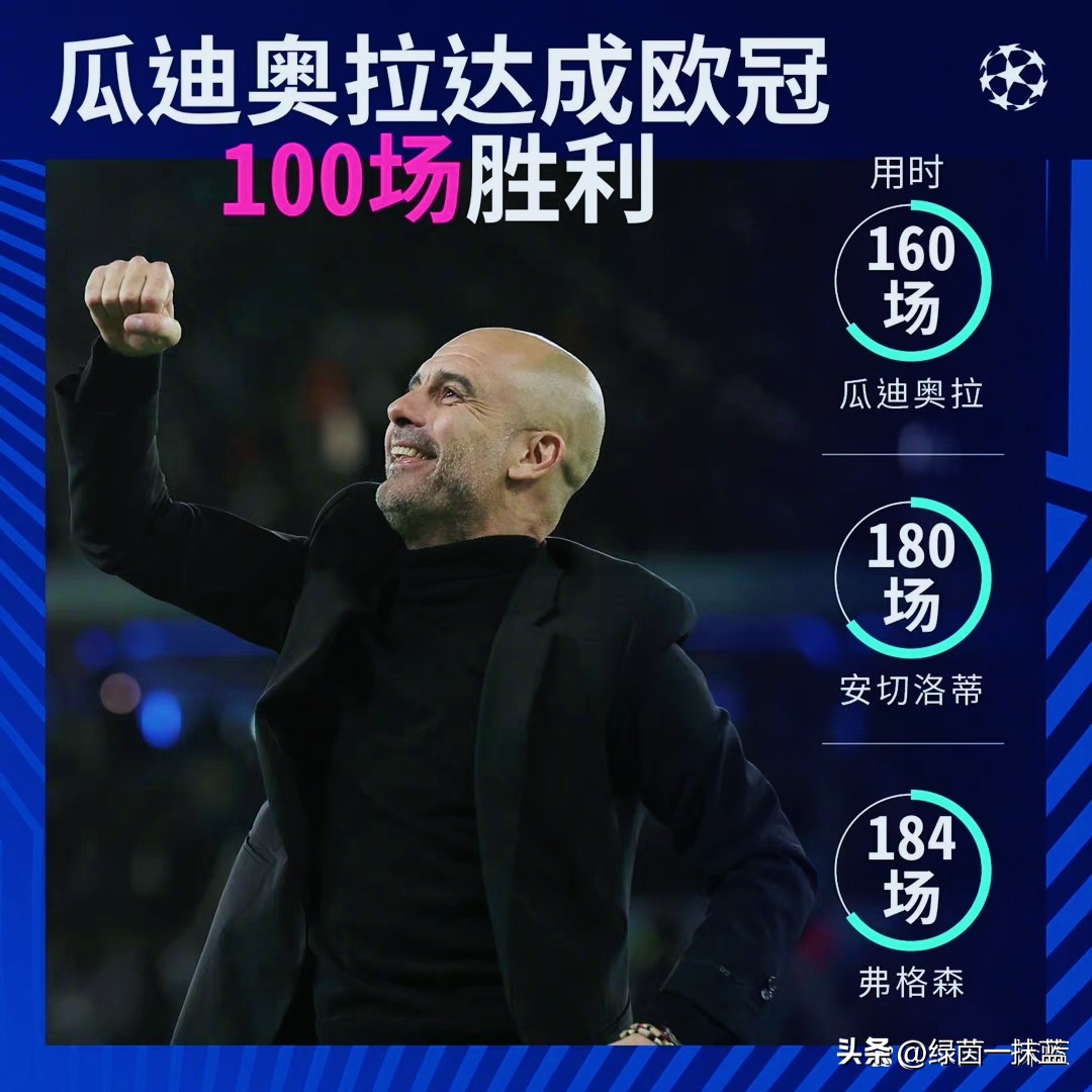 瓜迪奥拉的宏图霸业即将告成，只差欧冠冠军！