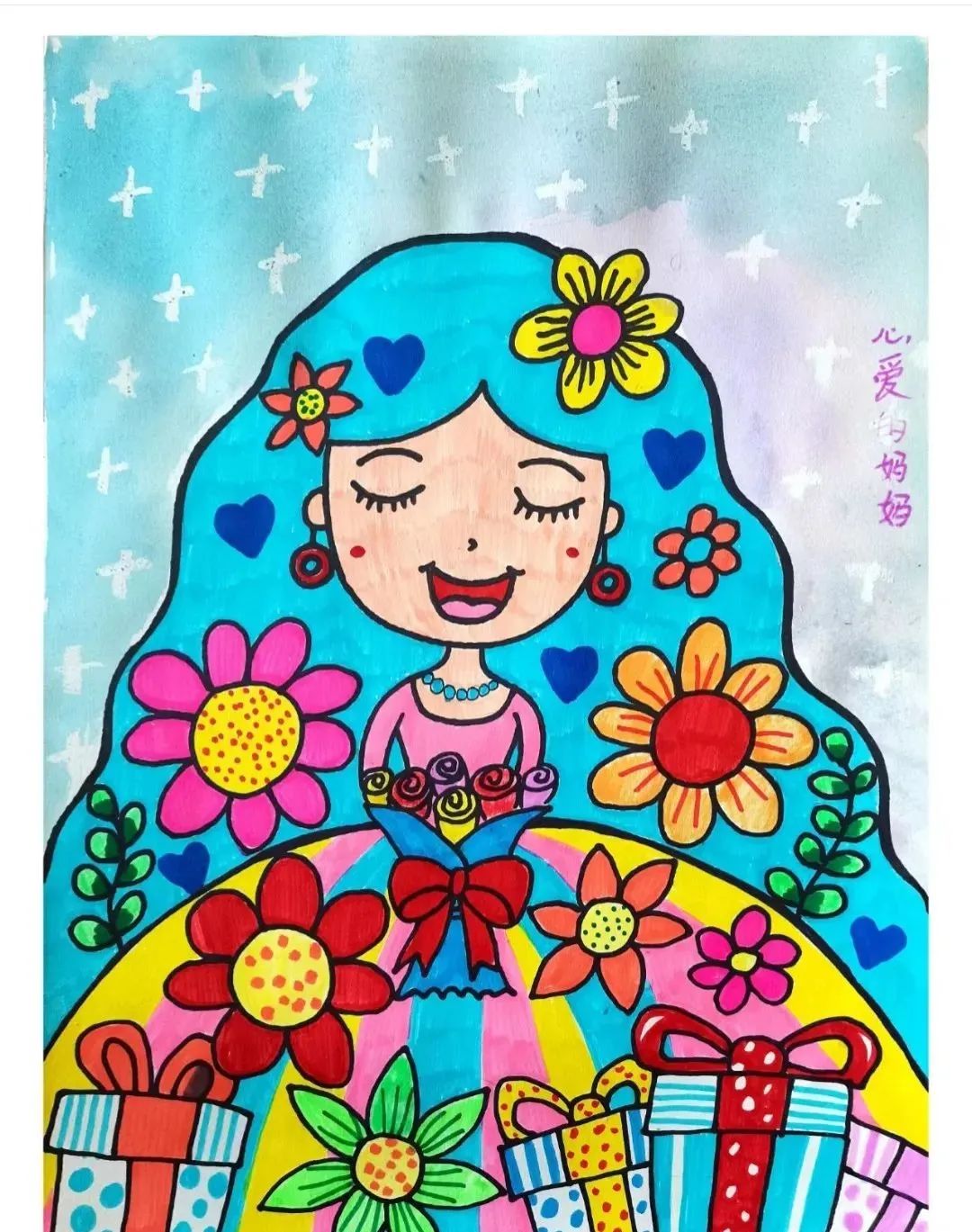 超级简单又特别好看的儿童画,随便怎么画都好看的儿童画