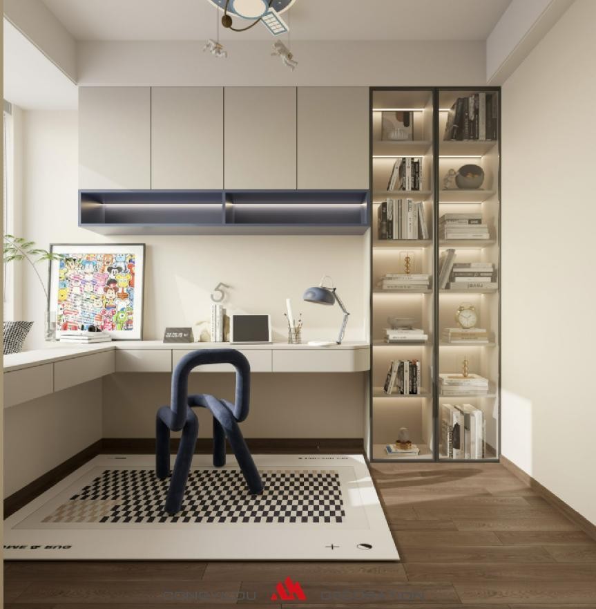 蓝山湾90平轻奢装修效果图,南昌市装修案例