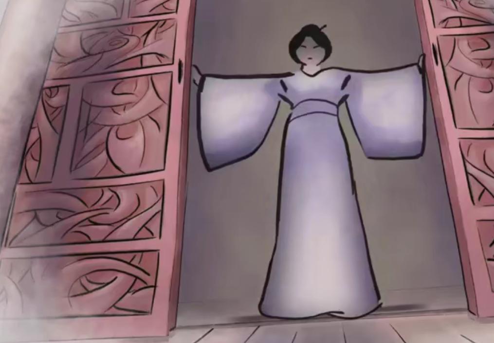 水墨风动漫女生图片,水墨风动漫女图文