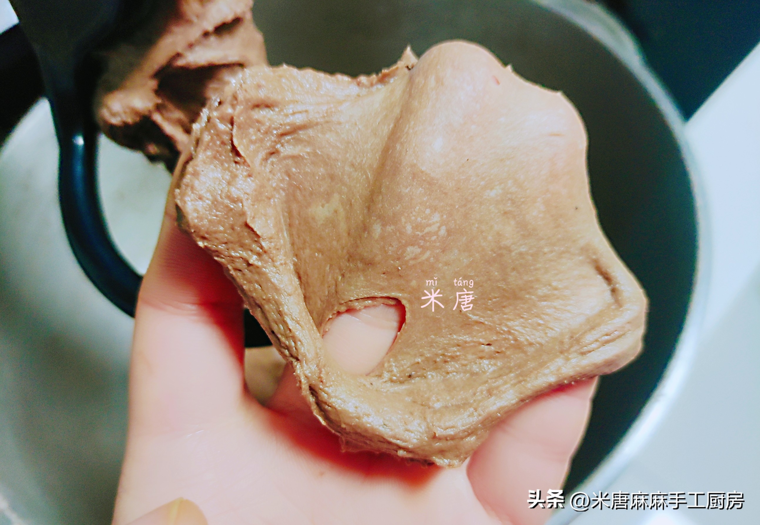 米唐麻麻玩转面团：#吐司日记#奥利奥乳酪吐司