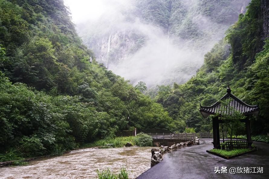 神龙峡漂流风景图片,神龙峡瀑布漂流全程