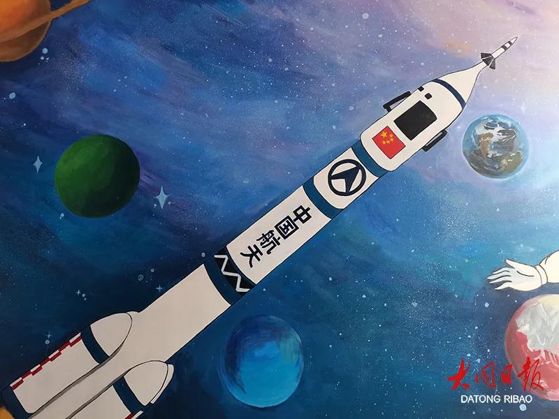 教室墙绘风景,很有创意的校园墙绘