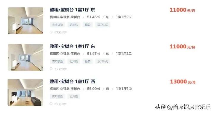 深圳罗湖华强北租房价格,深圳华强北公寓租一栋多少钱