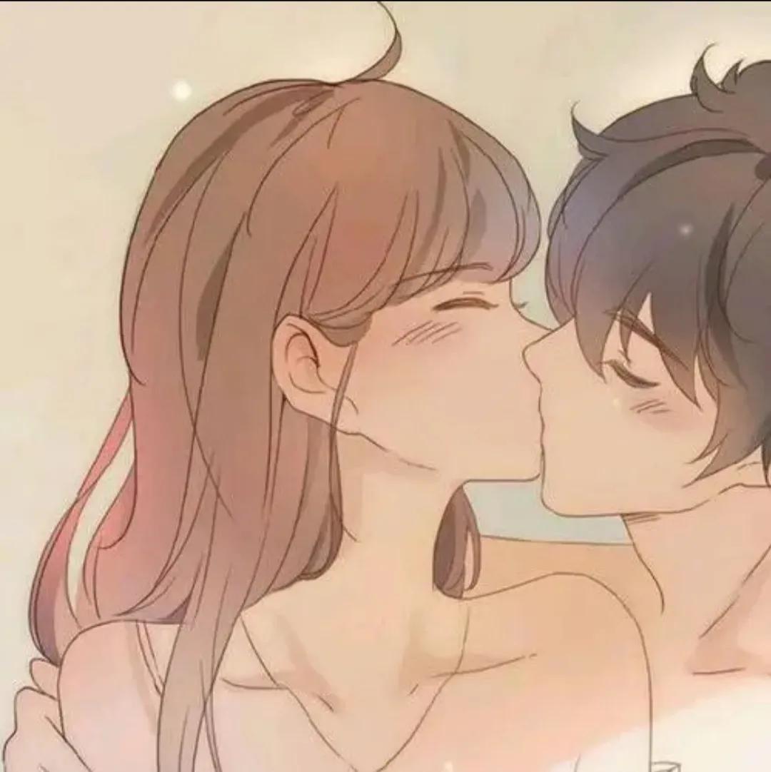 亲吻的美术作品,亲吻的创意绘画