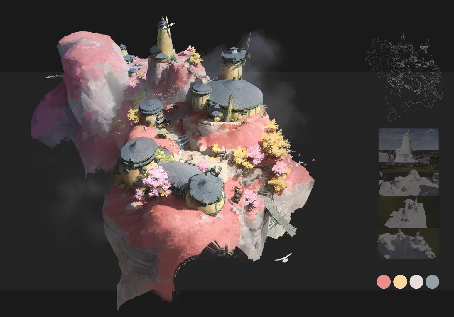 水果和建筑结合的创意图,水果与建筑创意图