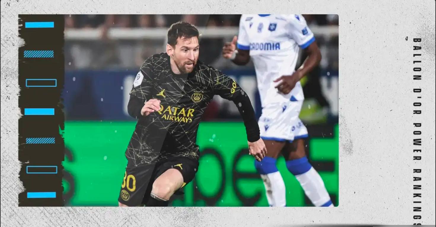 2023年足球射手榜梅西,梅西足球先生2023各项数据