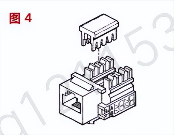 水晶头接线标准示意图,水晶头端口正确接线方法