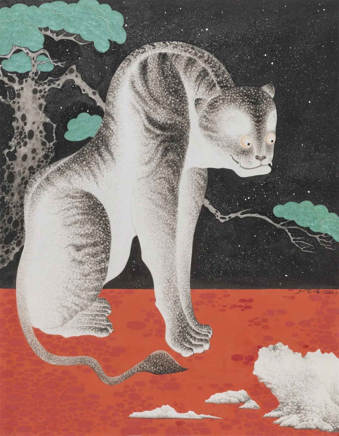 严谨细致的书法,水墨气韵生动的线描