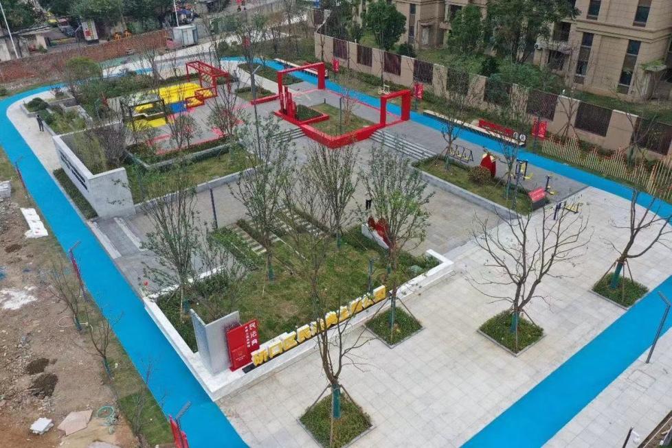 口袋公园生态美景,口袋公园小景观