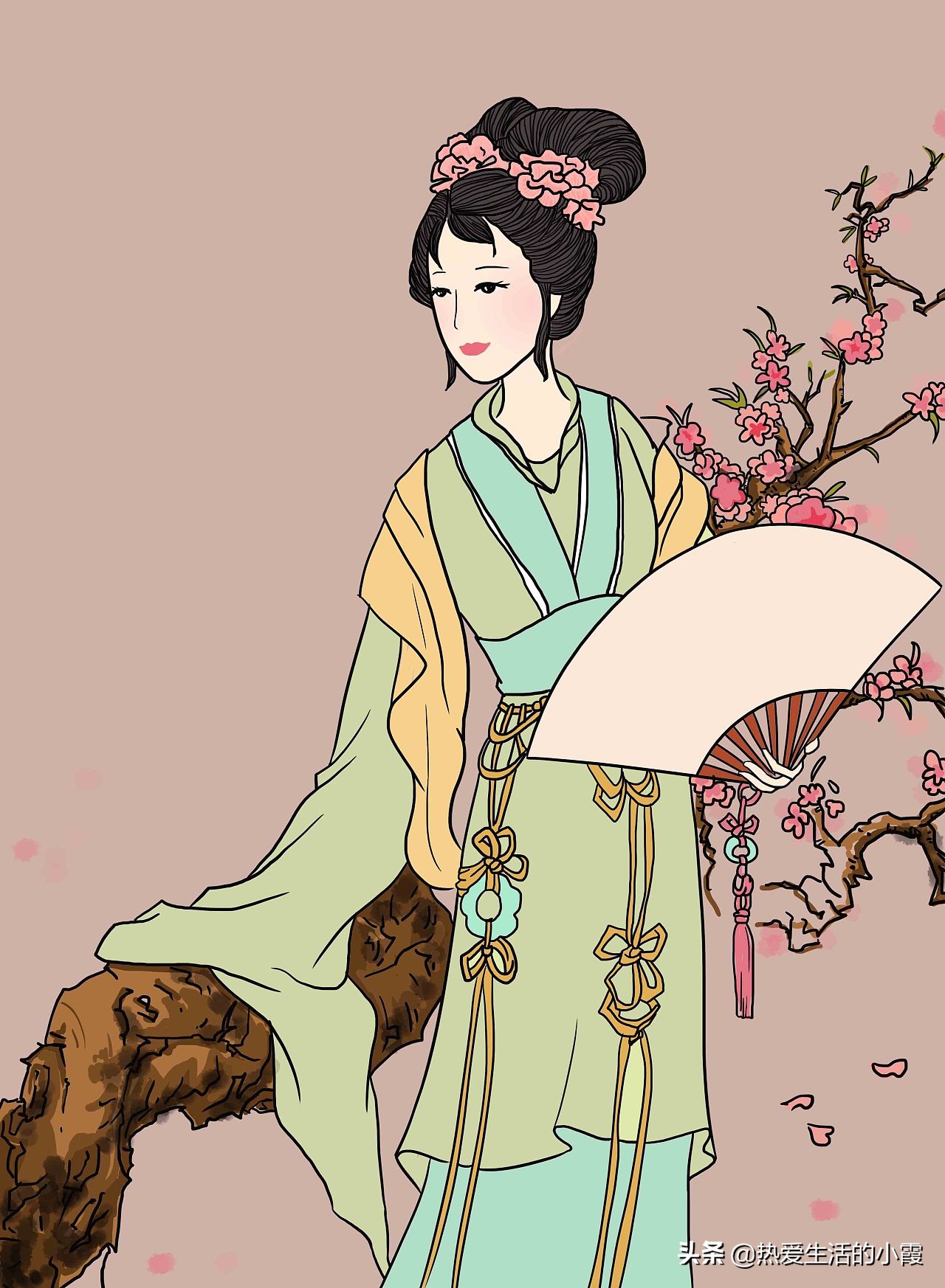 长板桥头种桃花，年年开在断肠时