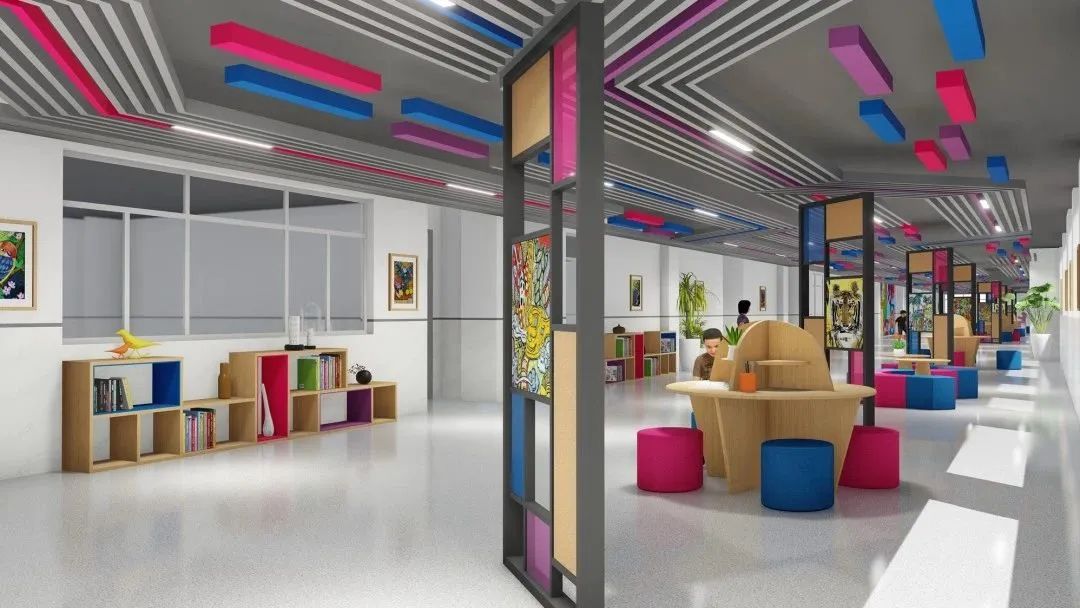 书香校园走廊文化墙,阅读走廊创意设计