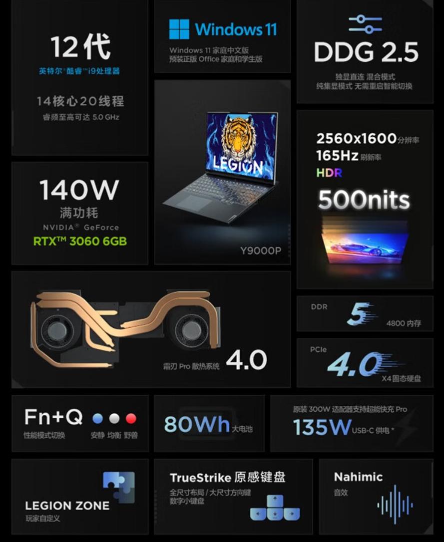 用四个字评价联想拯救者y9000p,联想拯救者y9000p2023款简介