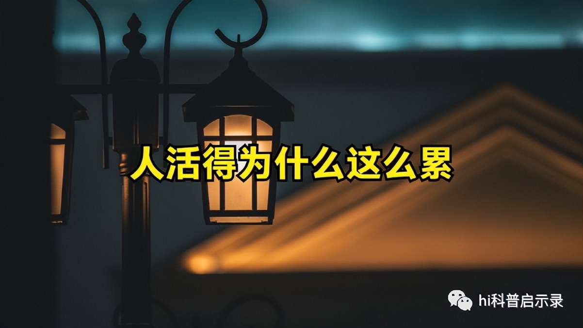 人为什么活着用科学解释,人类活着为什么这么累