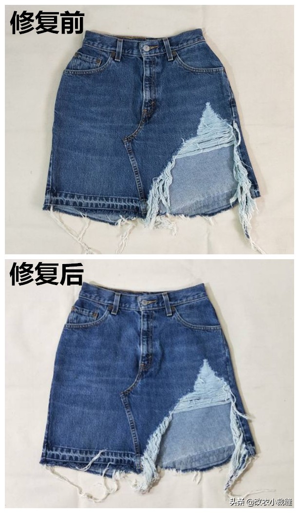 半身裙腰大了怎么改小教程,衣服收腰大了改小妙招不用缝