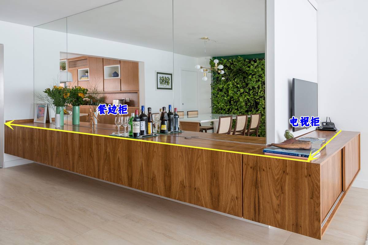 玄关转角柜,玄关背景墙和电视墙转角设计