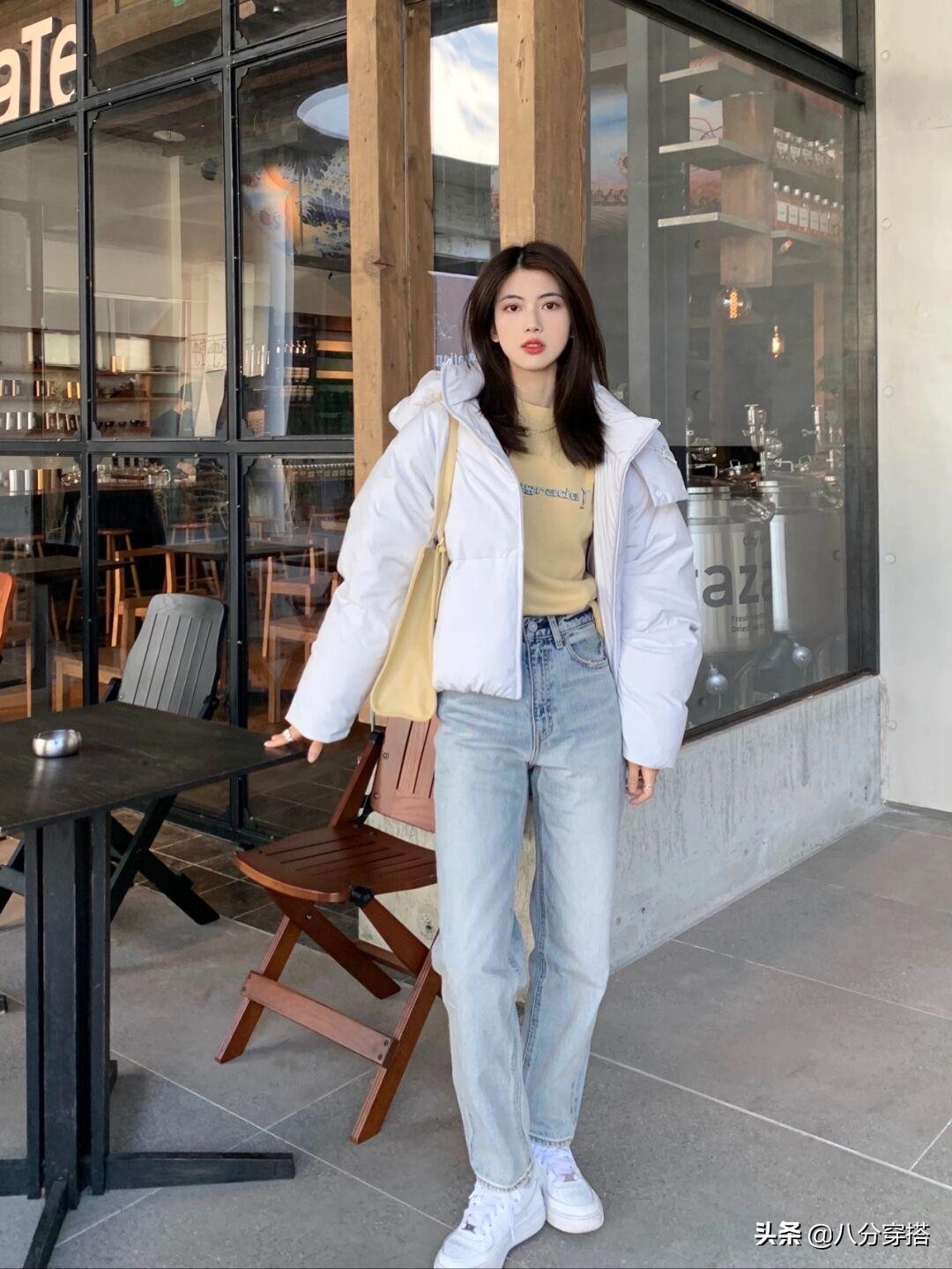 羽绒服短款女洋气小个子显瘦,显瘦短款羽绒服