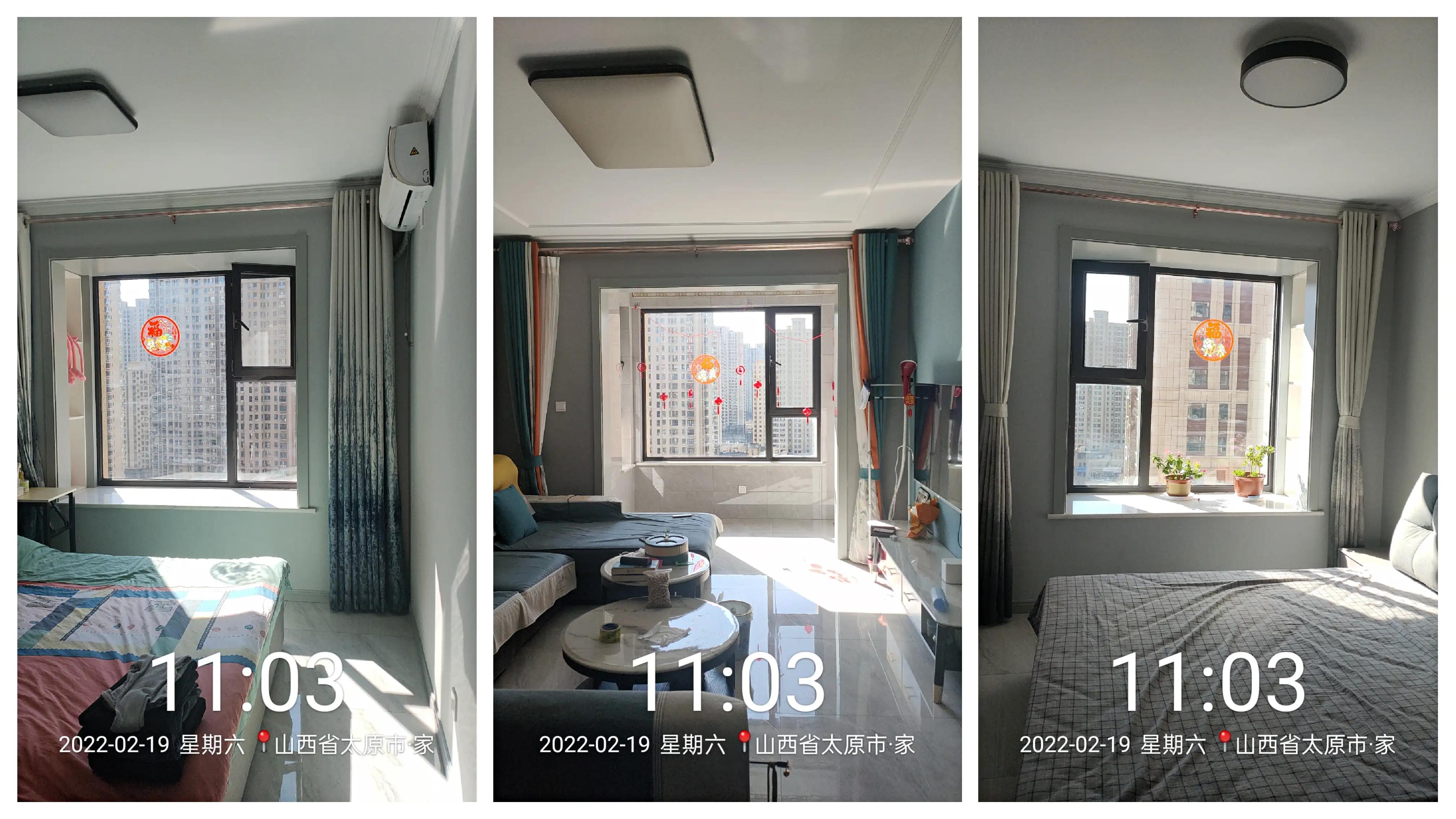 拍照记录了家里一天的采光，说说我的感受